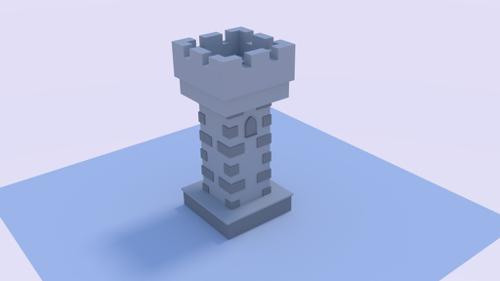 Low Poly medieval Tower preview image